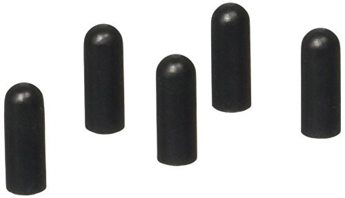 Caplugs 7/16 עד 1/2 ויניל שחור עגול בורג כובע קצה גמיש בורג גומי מגן חוט מכסה בטיחות | עבור צינור 0.4375 אינץ